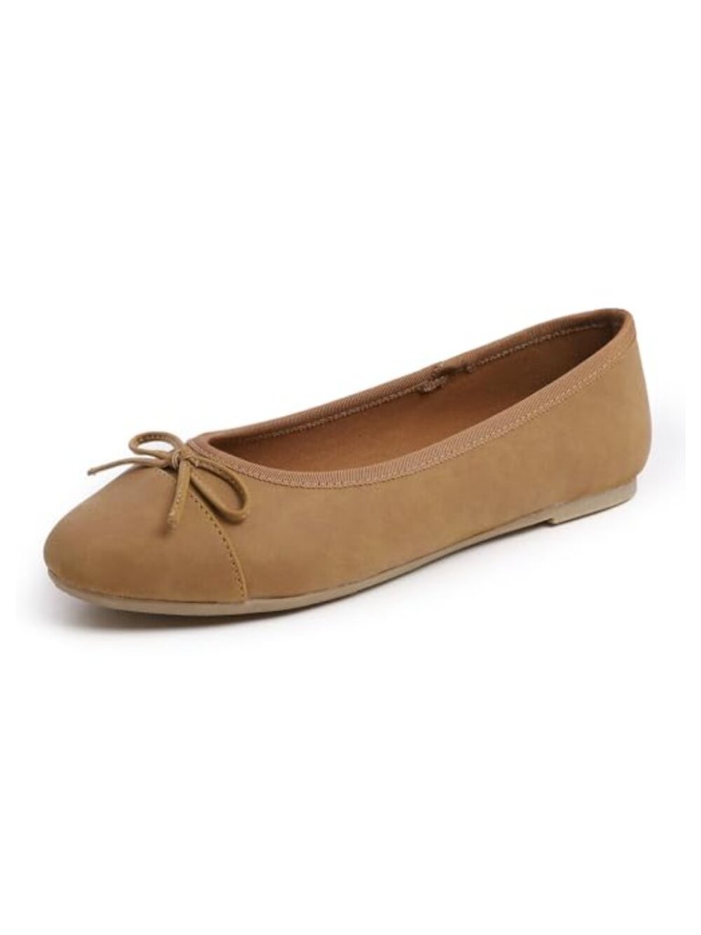 Womens Bow Tie Dress Slip On Ballet Flats Round Toe Memory Foam